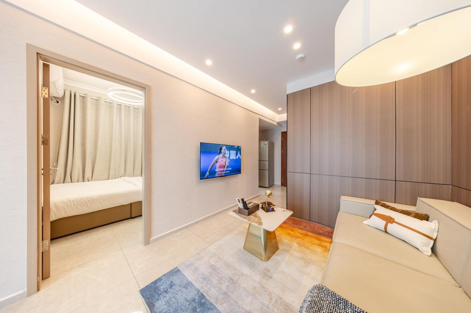 Boruisi Video And Audio Light House - Shenzhen Convention And Exhibition Center Gangxia Metro Station Aparthotel Bagian luar foto