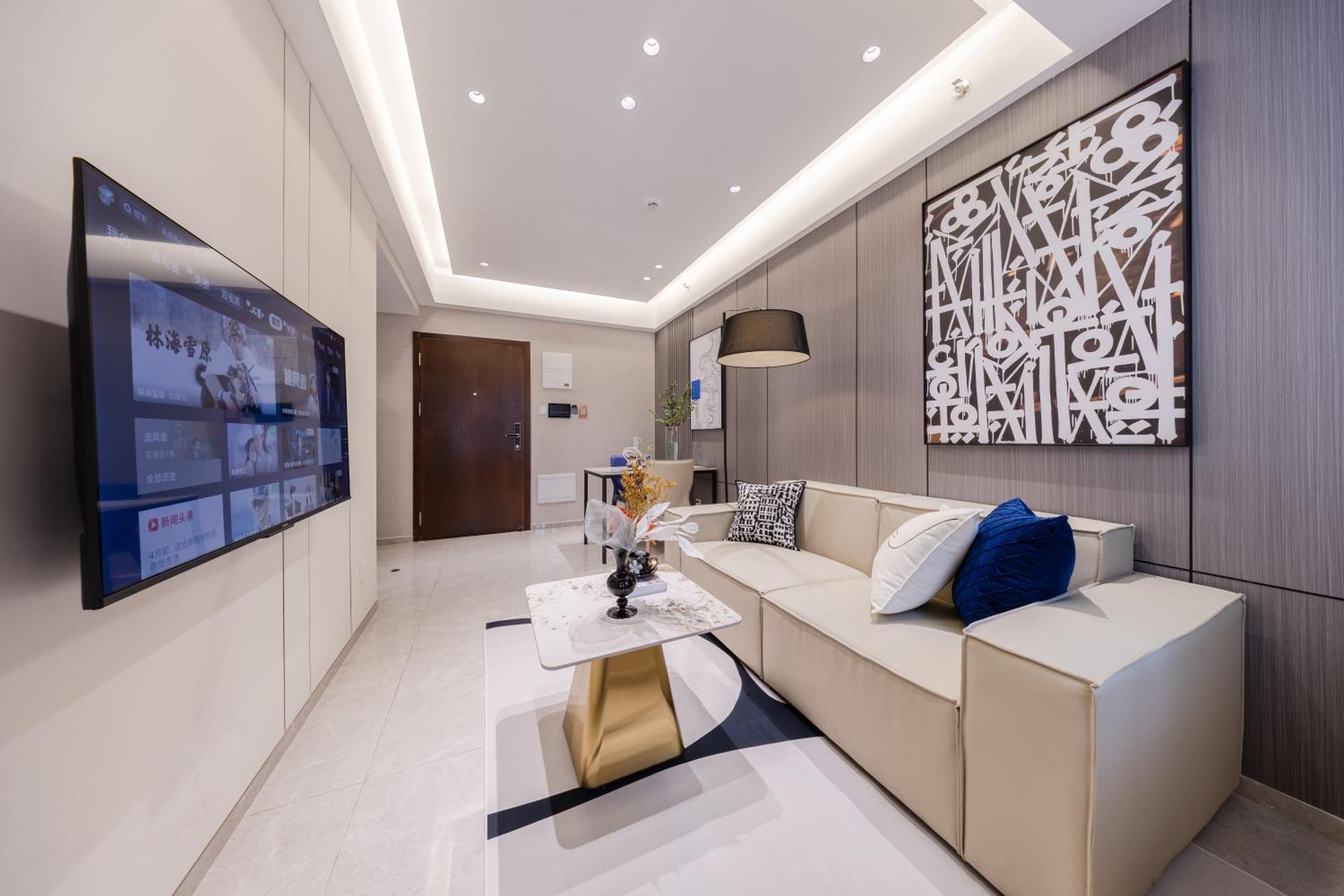 Boruisi Video And Audio Light House - Shenzhen Convention And Exhibition Center Gangxia Metro Station Aparthotel Bagian luar foto