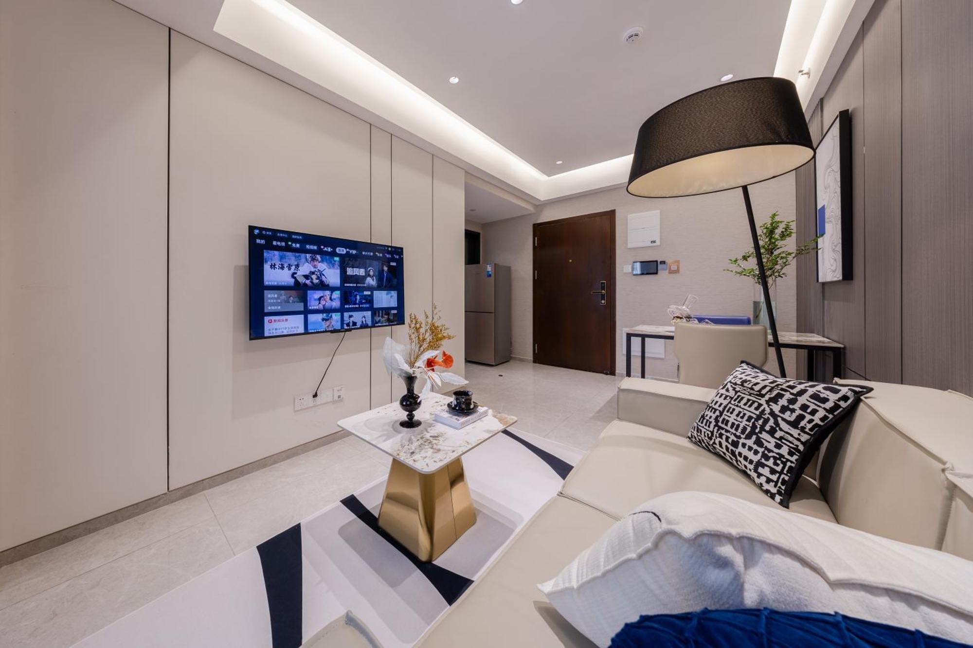 Boruisi Video And Audio Light House - Shenzhen Convention And Exhibition Center Gangxia Metro Station Aparthotel Bagian luar foto