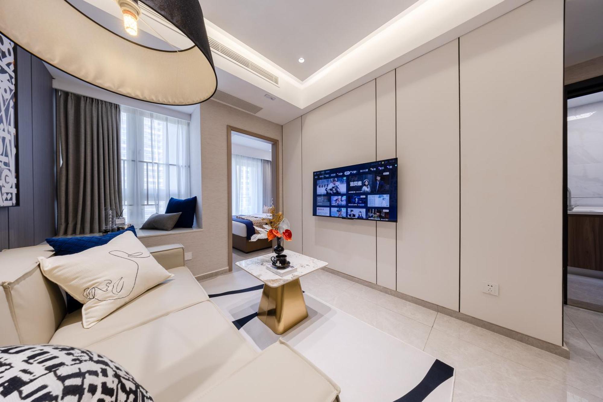 Boruisi Video And Audio Light House - Shenzhen Convention And Exhibition Center Gangxia Metro Station Aparthotel Bagian luar foto